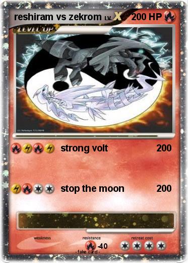 Pokemon reshiram vs zekrom