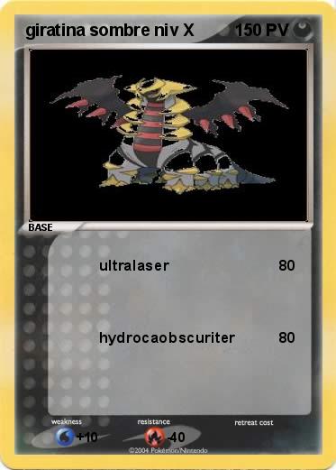 Pokemon giratina sombre niv X