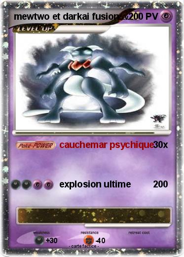 Pokemon mewtwo et darkai fusion