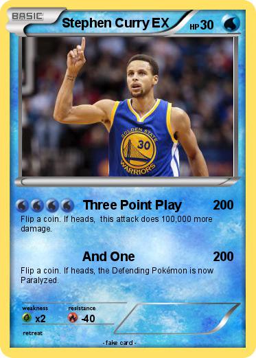 Pokemon Stephen Curry EX