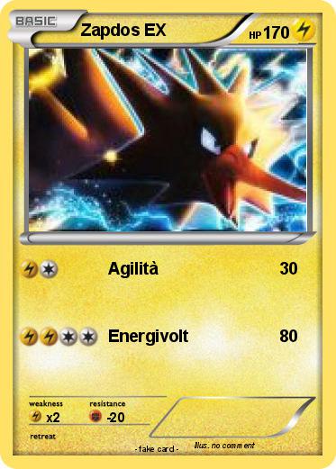 Pokemon Zapdos EX