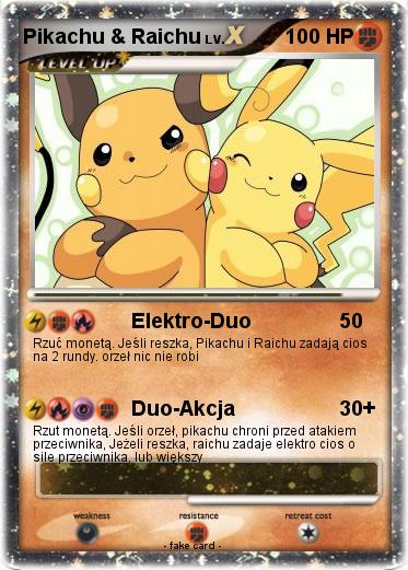 Pokemon Pikachu & Raichu