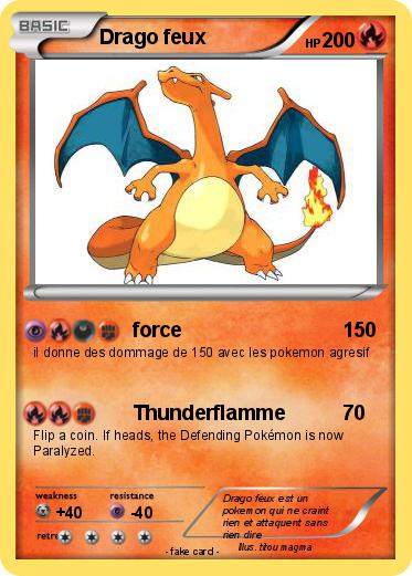Pokemon Drago feux