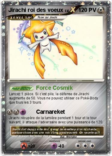 Pokemon Jirachi roi des voeux