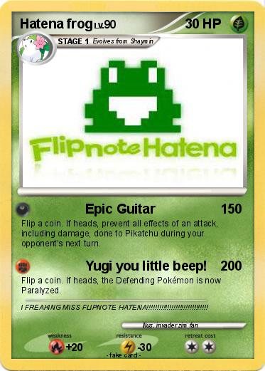 Pokemon Hatena frog