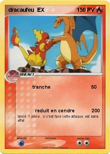 Pokemon dracaufeu  EX 