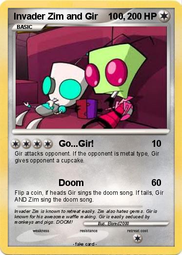 Pokemon Invader Zim and Gir    100,