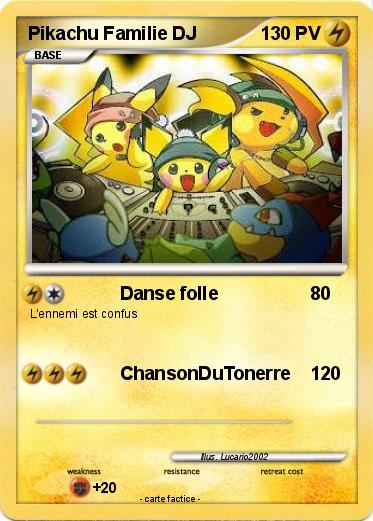 Pokemon Pikachu Familie DJ