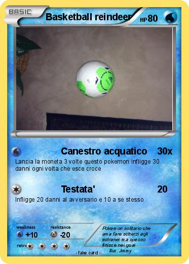 Pokemon Basketball reindeer