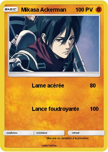 Pokemon Mikasa Ackerman