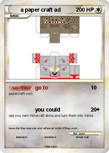 Pokemon a paper craft ad