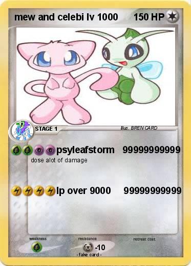 Pokemon mew and celebi lv 1000