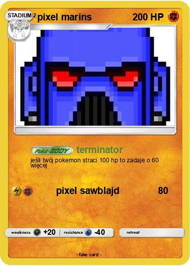 Pokemon pixel marins