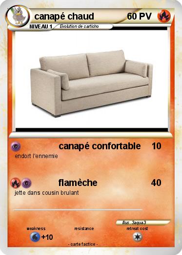 Pokemon canapé chaud