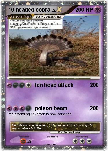 Pokemon 10 headed cobra
