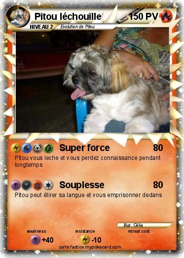 Pokemon Pitou léchouille