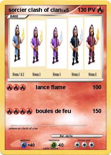 Pokemon sorcier clash of clan