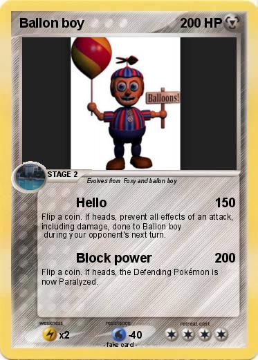 Pokemon Ballon boy
