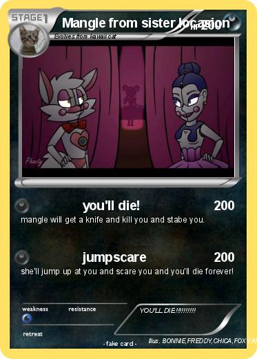 Pokemon Mangle from sister locasion