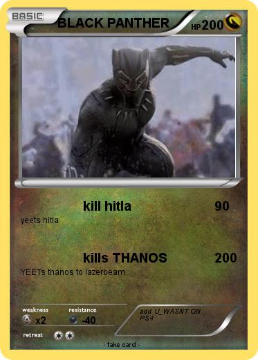 Pokemon BLACK PANTHER