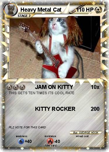 Pokemon Heavy Metal Cat