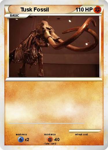 Pokemon Tusk Fossil