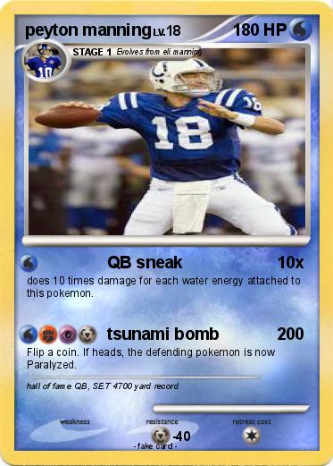 Pokemon peyton manning