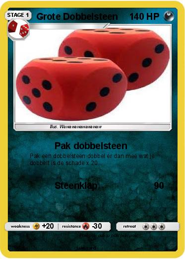 Pokemon Grote Dobbelsteen