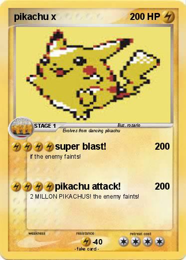 Pokemon pikachu x