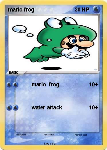 Pokemon mario frog