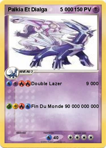 Pokemon Palkia Et Dialga         5 000 