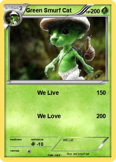 Pokemon Green Smurf Cat