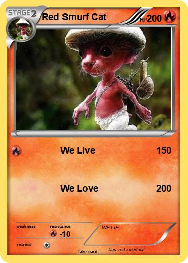 Pokemon Red Smurf Cat