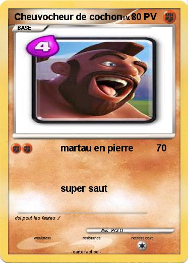 Pokemon Cheuvocheur de cochon