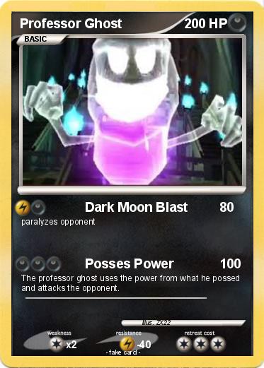 Pokemon Professor Ghost