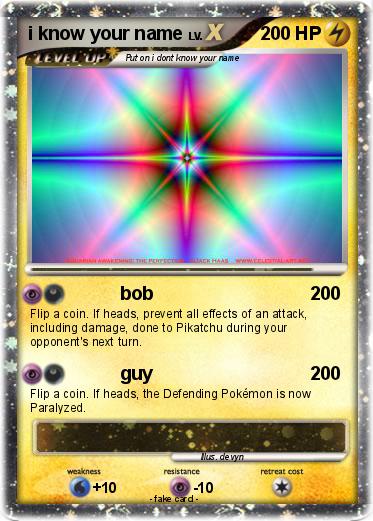 Pokemon i know your name