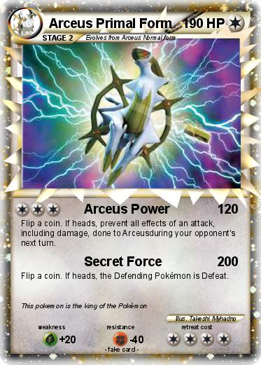 Pokemon Arceus Primal Form
