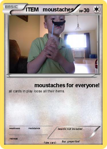 Pokemon ITEM   moustaches
