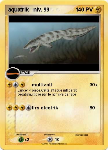 Pokemon aquatrik   niv. 99