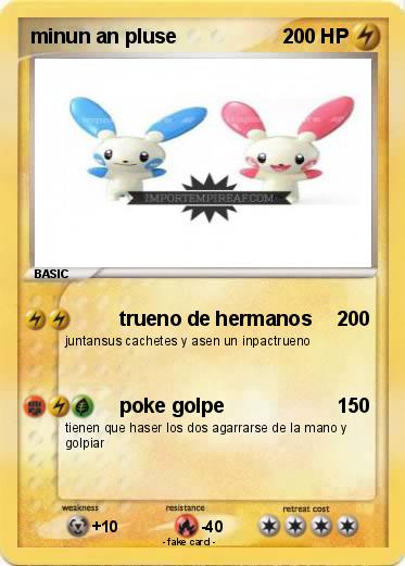 Pokemon minun an pluse