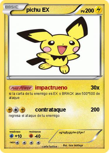 Pokemon pichu EX