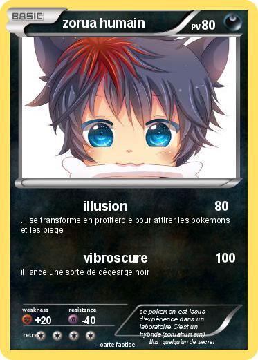 Pokemon zorua humain