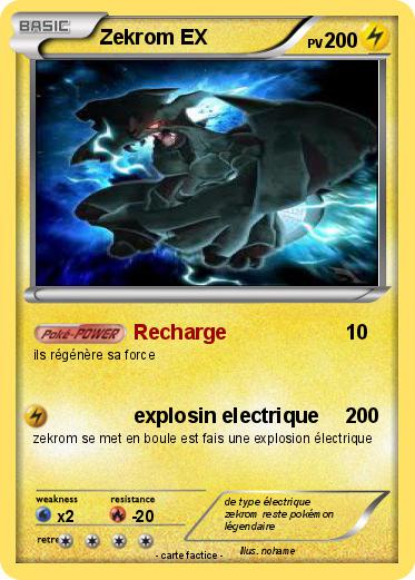 Pokemon Zekrom EX