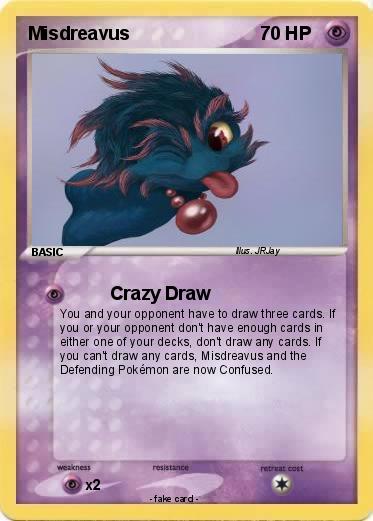 Pok茅mon Misdreavus 23 23 - Crazy Draw - My Pokemon Card