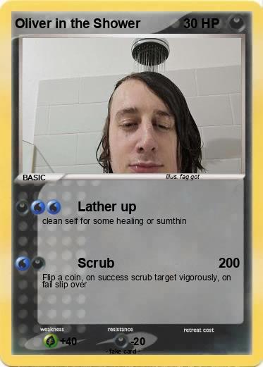 Pokemon Oliver in the Shower