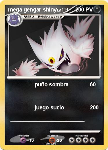 Pokemon mega gengar shiny
