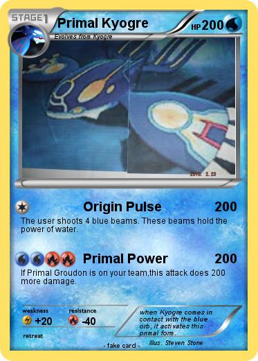 Pokemon Primal Kyogre