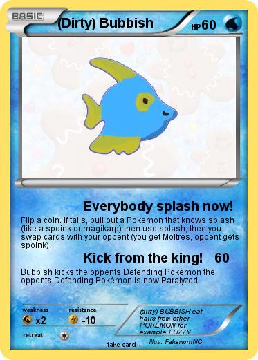 Pokemon (Dirty) Bubbish