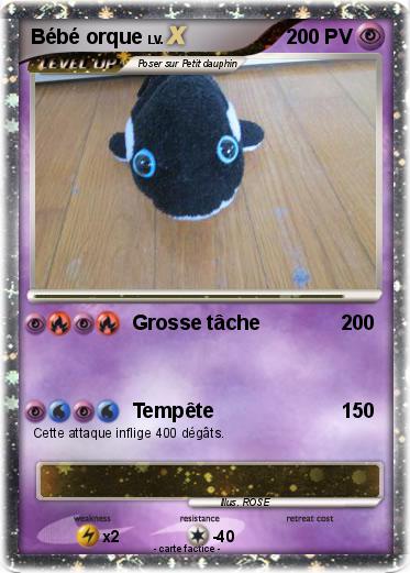 Pokemon Bébé orque