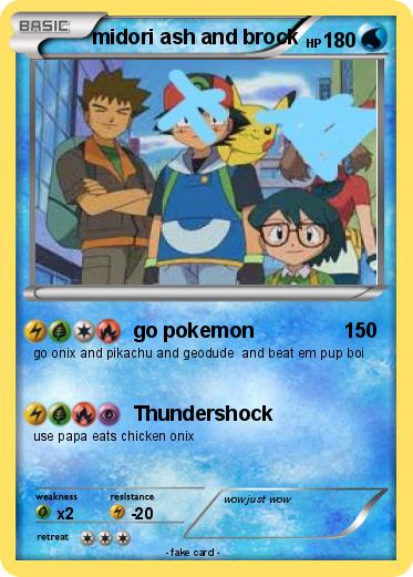 Pokemon midori ash and brock